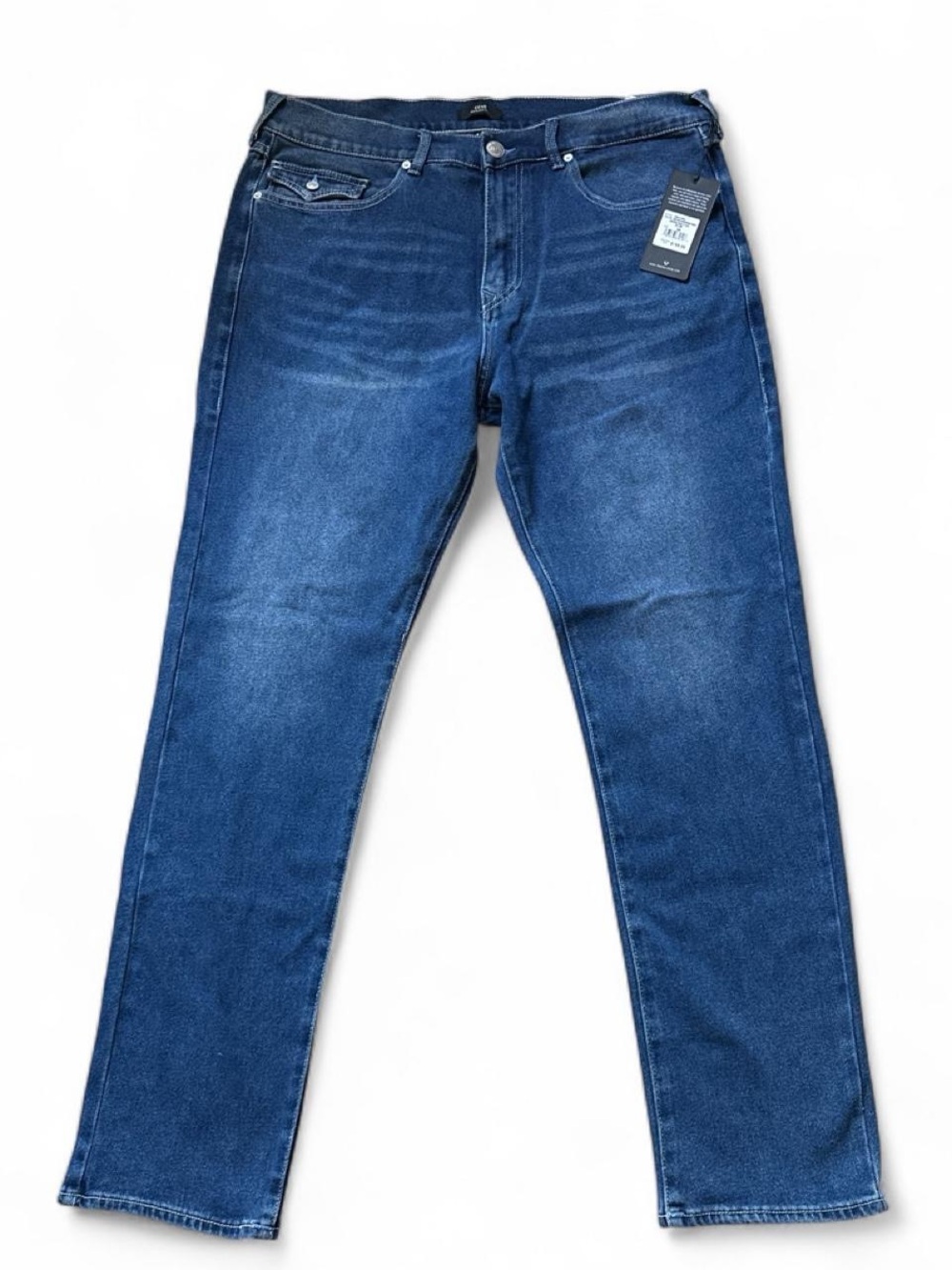 True Religion Geno SN Flap Relaxed Slim Jeans Men’s 36x32 Medium Wash - Picture 2 of 7